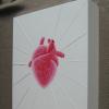 "Bright Heart"   High-gloss paint and acryl on wood  30 x 25 x 6 cm   2011